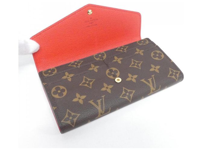 Portafoglio Sarah Monogram Louis Vuitton Marrone Monogramma - vista 4