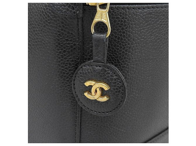 Borsa Vanity in Caviar Chanel Nero - vista 7