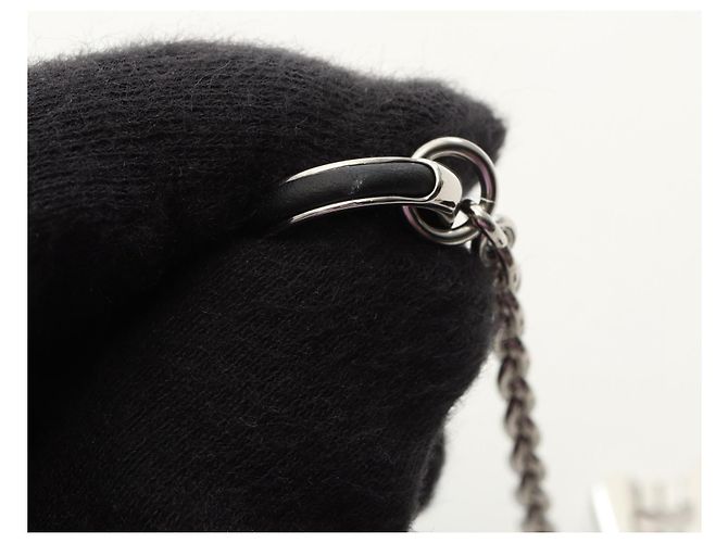 Collana in pelle e acciaio inossidabile Hermès Nero - vista 2