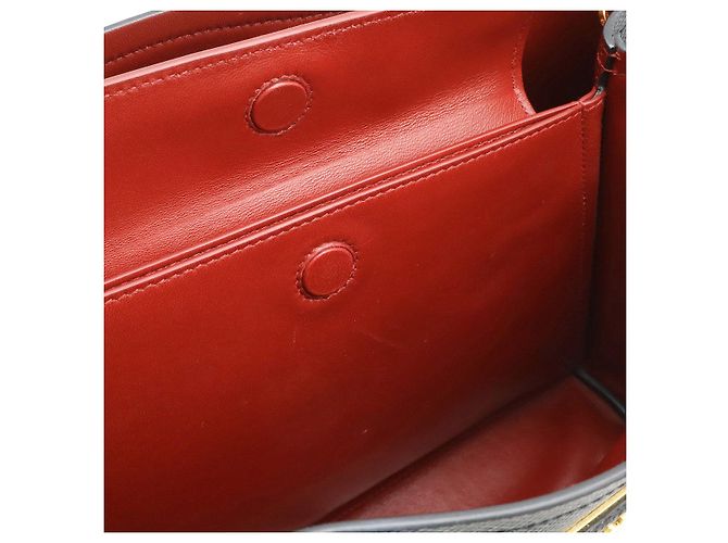 Prada Leder Doppel-Tote-Bag Schwarz - Ansicht 7