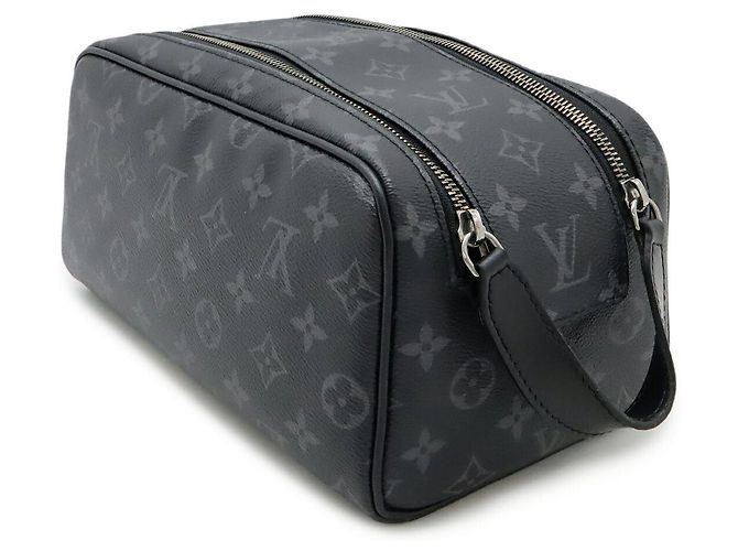 Pochette Dopp Monogram Eclipse Louis Vuitton Noir - vue 2