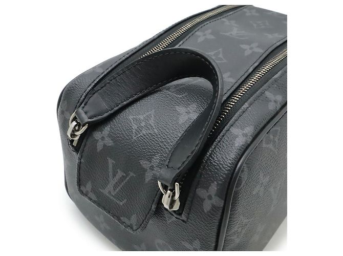 Pochette Dopp Monogram Eclipse Louis Vuitton Noir - vue 4