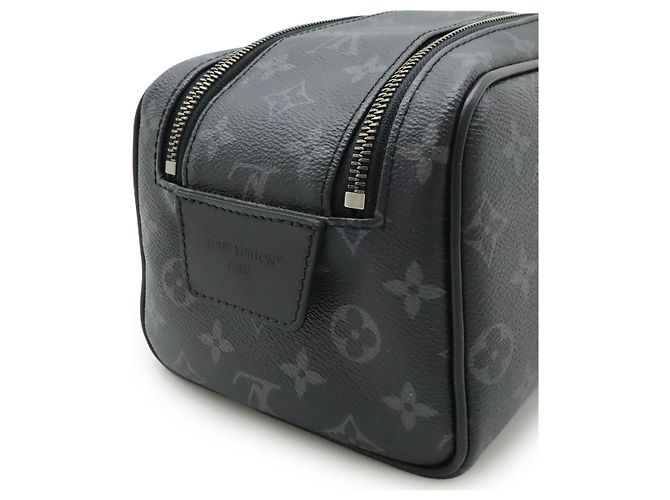 Pochette Dopp Monogram Eclipse Louis Vuitton Noir - vue 8