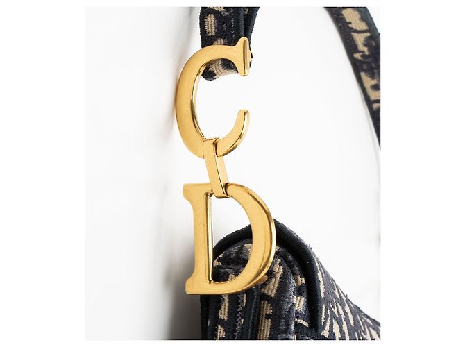 Saddle Borsa a sella con Logo Oblique di Dior Marrone Beige - vista 10