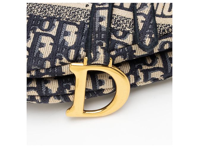 Saddle Borsa a sella con Logo Oblique di Dior Marrone Beige - vista 9