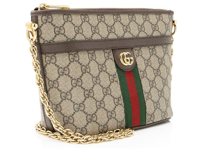 Mini bolso de hombro Ophidia GG Supreme de Gucci Castaño Beige - vista 2