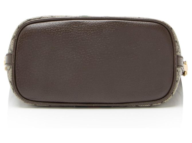 Mini bolso de hombro Ophidia GG Supreme de Gucci Castaño Beige - vista 4