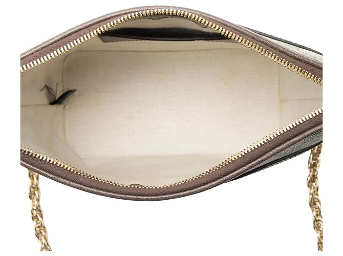 Mini bolso de hombro Ophidia GG Supreme de Gucci Castaño Beige - vista 7