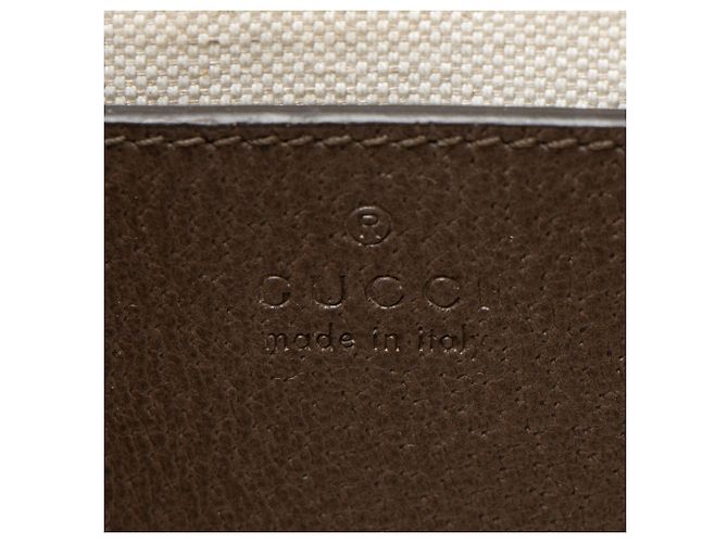 Mini bolso de hombro Ophidia GG Supreme de Gucci Castaño Beige - vista 8