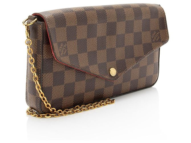Pochette Félicie Pochette Felicie Damier Ebene di Louis Vuitton Marrone - vista 2