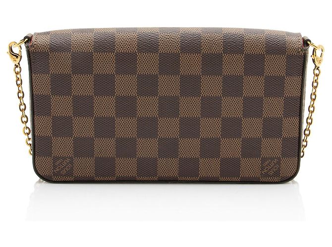 Pochette Félicie Pochette Felicie Damier Ebene di Louis Vuitton Marrone - vista 3