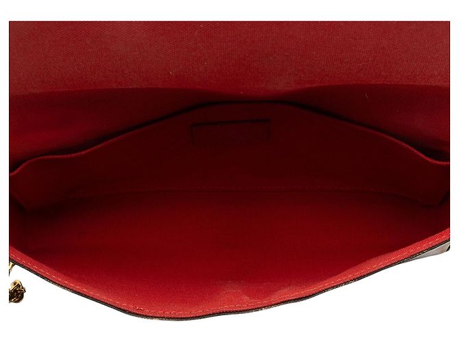 Pochette Félicie Pochette Felicie Damier Ebene di Louis Vuitton Marrone - vista 7