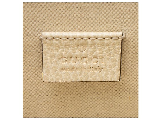 Sac à bandoulière Gucci Dionysus en cuir moyen E/W Blanc - vue 8