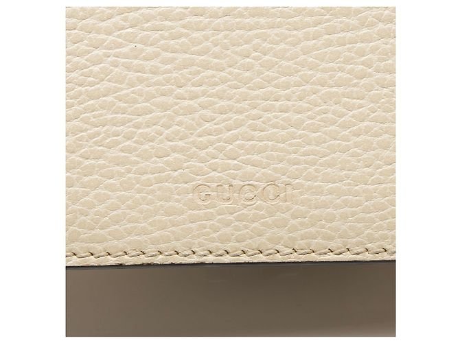 Sac à bandoulière Gucci Dionysus en cuir moyen E/W Blanc - vue 9