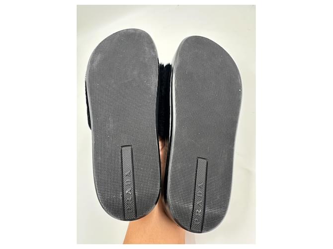 Mule Prada in pelle nera Nero - vista 7
