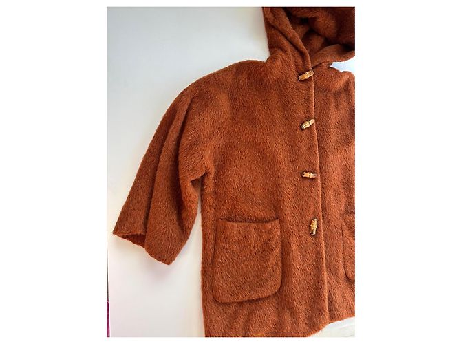 Abrigo Duffle Coat Gucci de Alpaca con Detalles de Bambú - vista 6