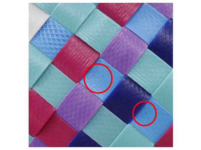 Marni Pod geflochtener Eimer-Handtasche aus Polypropylen Blau Mehrfarben - Ansicht 9