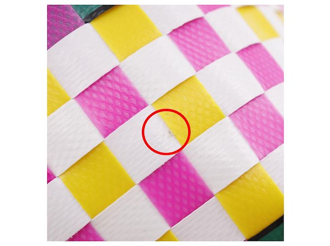 Borsa a mano intrecciata Pod Marni in polipropilene Multicolore Arancione - vista 10