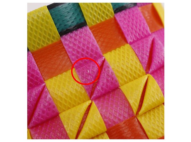 Borsa a mano intrecciata Pod Marni in polipropilene Multicolore Arancione - vista 11