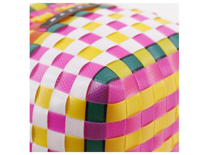 Borsa a mano intrecciata Pod Marni in polipropilene Multicolore Arancione - vista 4