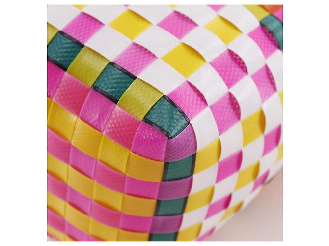 Borsa a mano intrecciata Pod Marni in polipropilene Multicolore Arancione - vista 5