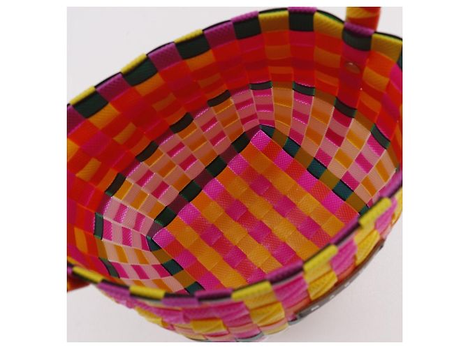 Borsa a mano intrecciata Pod Marni in polipropilene Multicolore Arancione - vista 7