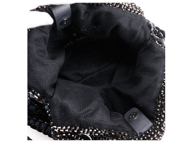 Autre Marque Borsa Tote 2 in 1 Velluto×Filo Anteprima Nero - vista 7