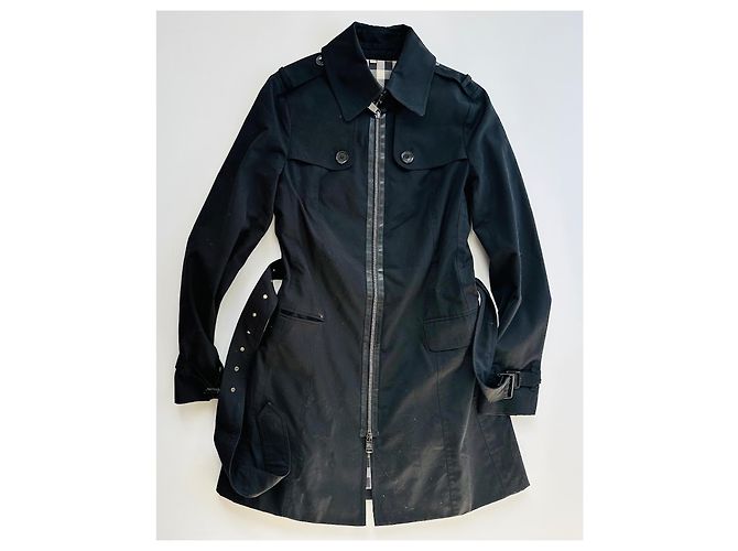Gabardina Burberry London Negra Negro - vista 5