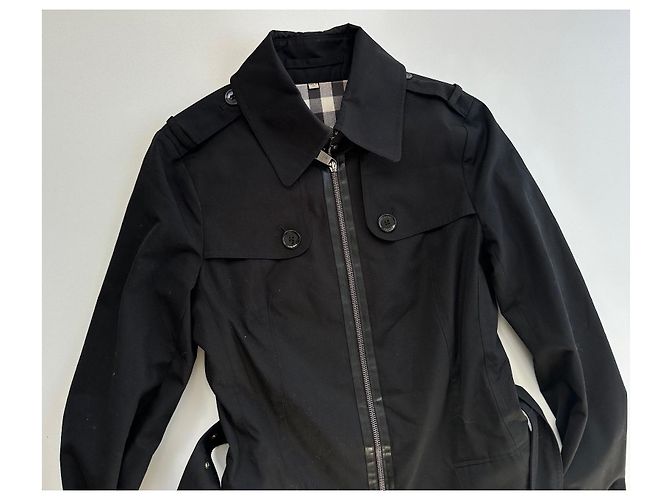 Gabardina Burberry London Negra Negro - vista 6