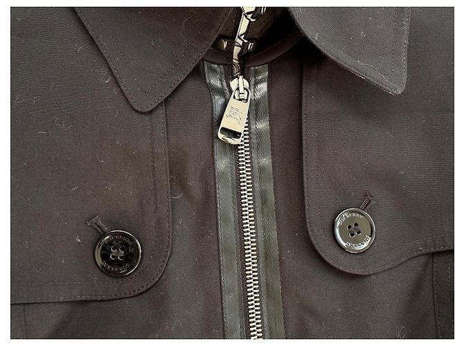 Gabardina Burberry London Negra Negro - vista 7
