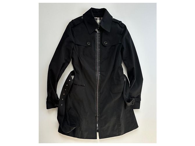 Gabardina Burberry London Negra Negro - vista 8
