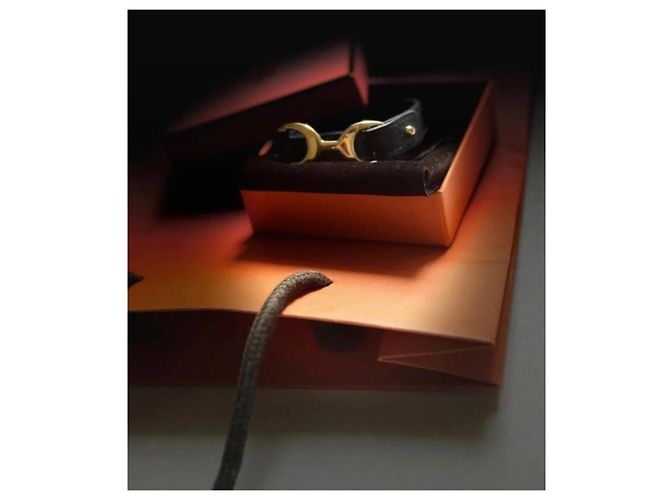 Hermès Pavane Lederarmband schwarz - Ansicht 2