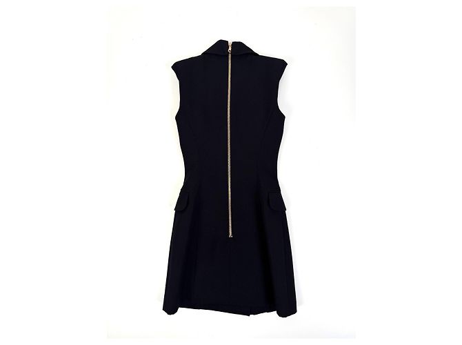 Balmain Wollblazer Kleid ärmellos schwarz - Ansicht 2