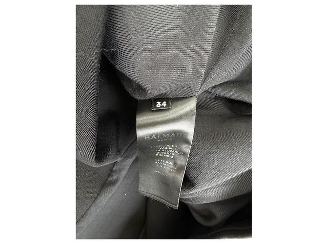 Balmain Wollblazer Kleid ärmellos schwarz - Ansicht 5
