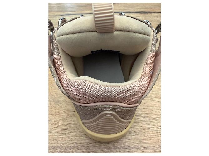 Baskets Curb Lanvin – Taille 35 – Très Bon État – Ensemble Complet Rose Camel - vue 4