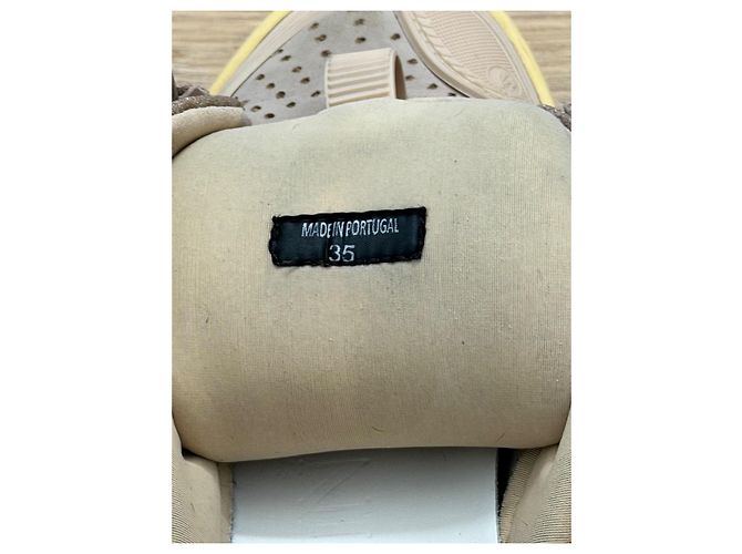 Baskets Curb Lanvin – Taille 35 – Très Bon État – Ensemble Complet Rose Camel - vue 7