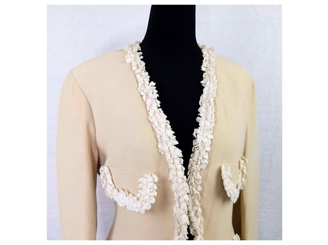 Moschino Cheap And Chic Moschino Nature Friendly Garment Jacke Beige - Ansicht 5