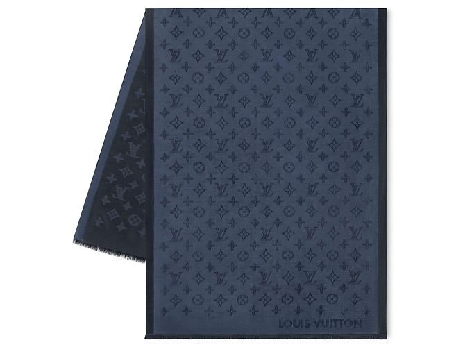 Louis Vuitton LV Shadow Monogram Schal Blau - Ansicht 2
