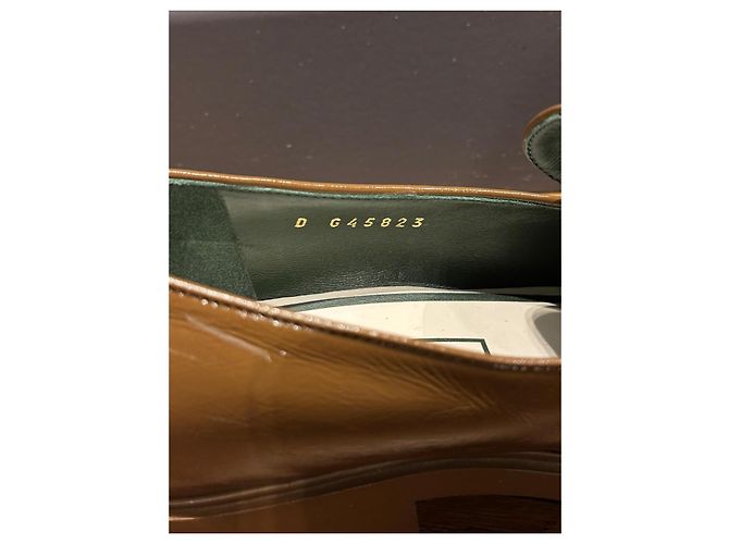 Mocassini in pelle marrone con logo CC di Chanel - vista 5