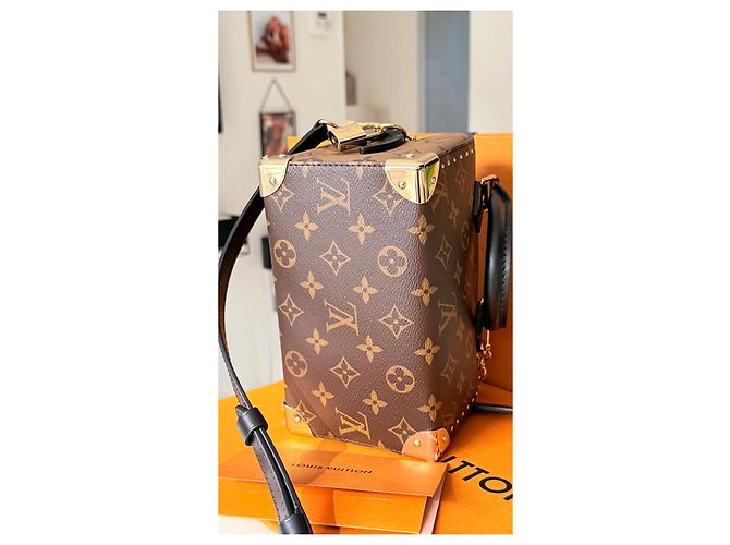 Louis Vuitton Speedy Trunk 20 Monogramma Marrone Nero D'oro - vista 3