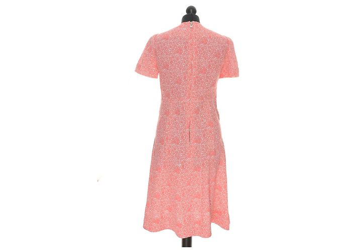 Vestido midi de viscosa rosa Louis Vuitton - vista 2