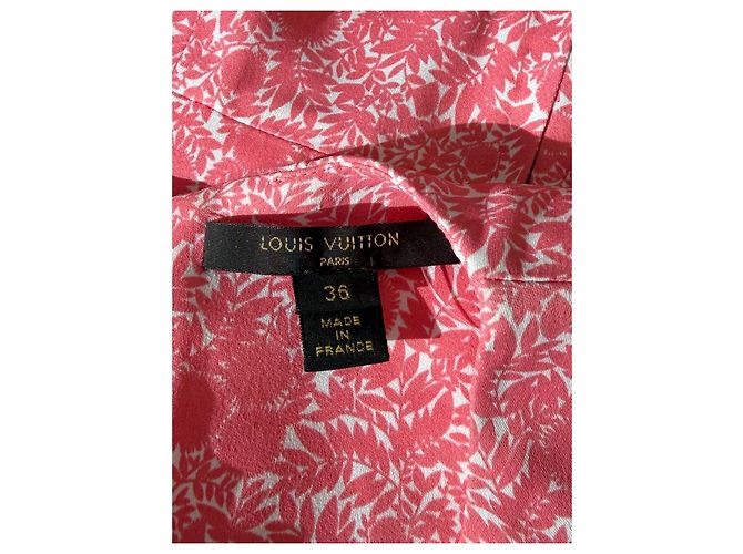 Vestido midi de viscosa rosa Louis Vuitton - vista 5