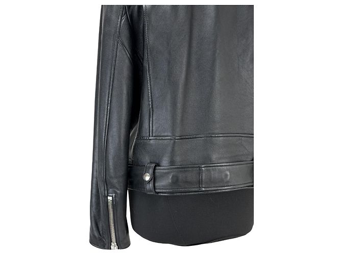 Autre Marque ACNE STUDIOS Bikerjacke aus schwarzem Lammleder - Ansicht 4