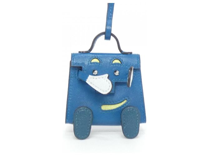 Charm per borsa a forma di bambola Kelly di Hermès Blu Verde chiaro - vista 2