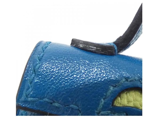 Charm per borsa a forma di bambola Kelly di Hermès Blu Verde chiaro - vista 8