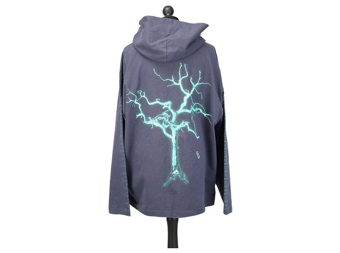 Autre Marque Sudadera oversized ACNE STUDIOS Índigo desvanecido Algodón XL Azul marino - vista 2