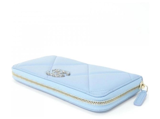 Cartera Larga Chanel 19 Line Azul claro - vista 3