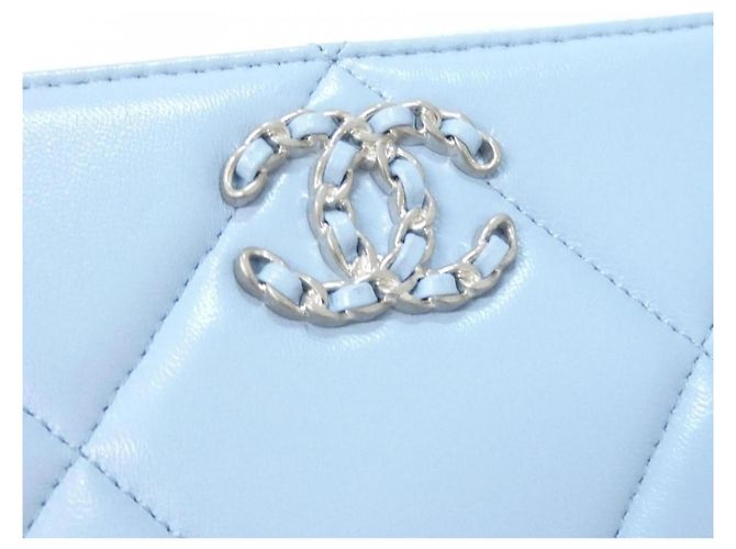 Cartera Larga Chanel 19 Line Azul claro - vista 4