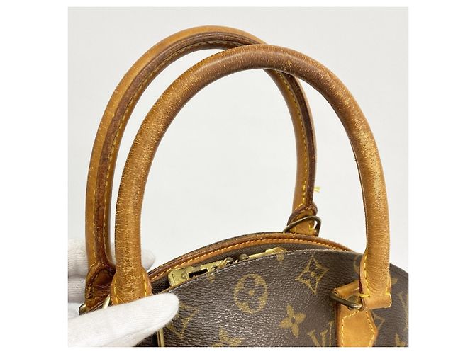 Borsa Louis Vuitton Monogram Ellipse MM Marrone - vista 8