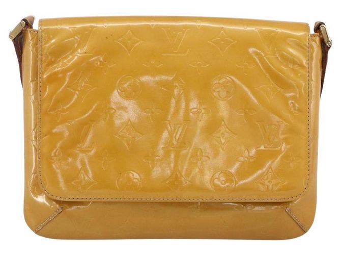 LOUIS VUITTON Borsa Thompson Street Monogram Vernis Beige M91301 LV Auth 170059 - vista 13